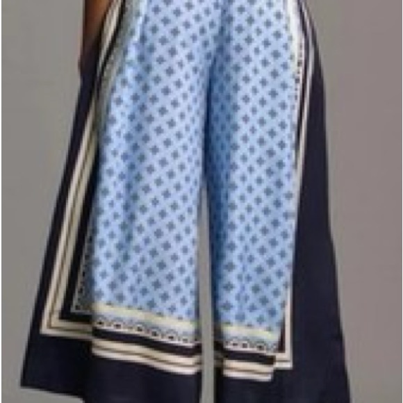 LIKE NEW Maeve Blue Wide-Leg Jumpsuit - Picture 2 of 3